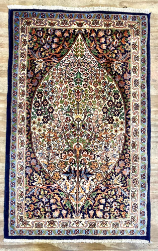 Vintage oriental wool woven - wool,