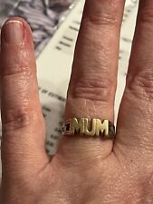 Pre loved 9ct Gold Hallmarked MUM Ring size 1.90g Size Q 1/2 Mother’s Day Gift