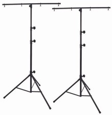 2 x Lighting Stands with T-Bar