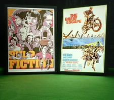 A3 10mm Black Border Retail Table Menu Display LED Light Box Wall Mounted Frame