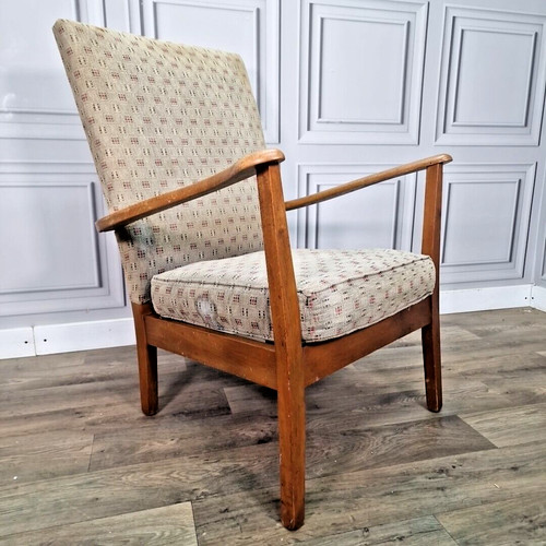 Retro vintage armchair solid - -,