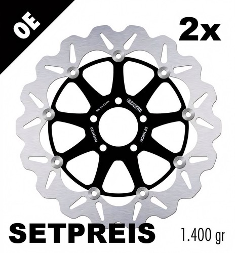 Brake disc set - brake,