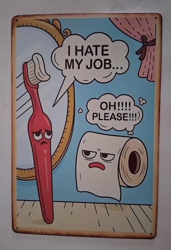 Funny toilet plaque printed - funny,