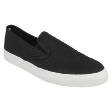 Mens Sperry Top Siders Slip On Leather Snakeskin Look Casual Trainer Shoes UK 5M