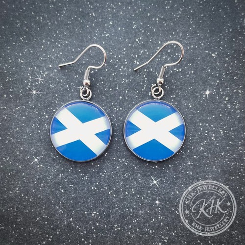 Scotland flag earrings world - flag,