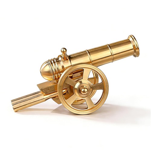 Mini brass cannon decor solid - mini,
