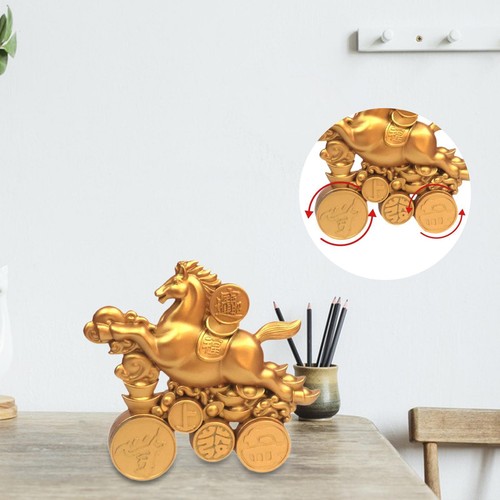 Horse statue rotating zodiac - statue,