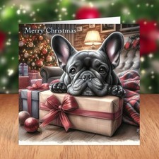 French Bulldog Dog Christmas Card