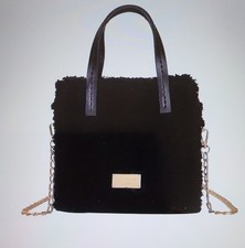 Black Plush DIY Tote Bag