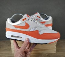 Rare Nike Air Max 1 '87 Safety Orange / Grey Trainers Size UK 6.5 - DZ2628-002