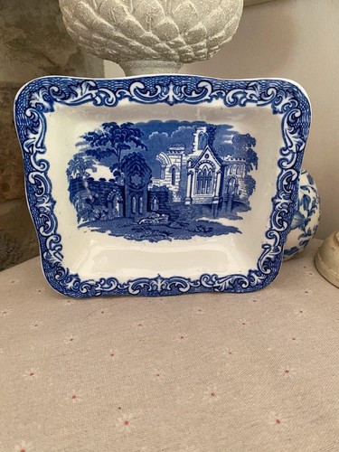 Vintage blue and white