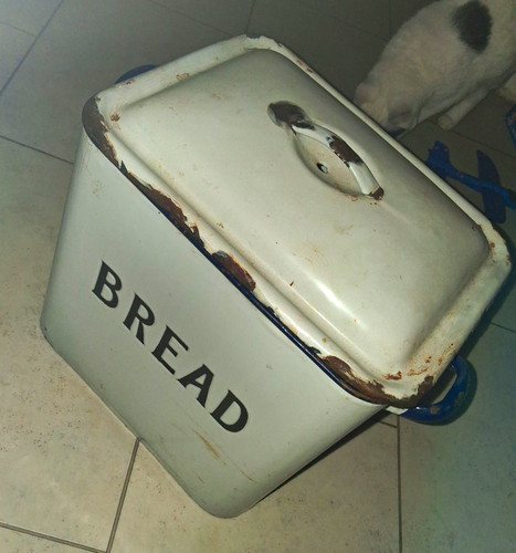 Vintage retro enamel metal - vintage,