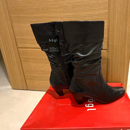 Högl black leather mid - högl,