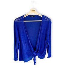 Ladies Cobalt Blue Fine Knit
