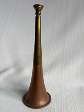 Hunting horn in copper & brass