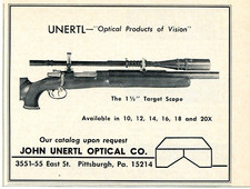 1968 small Print Ad of Unertl
