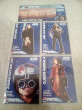 Star Wars Pepsi promotion (C-3PO/R2-D2) 4 Apology Card Set + Pepsi Bottle Labels