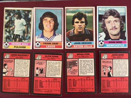 Topps 1977 red - 1977/78, back