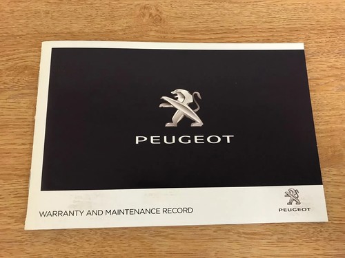 Peugeot service history book - peugeot,