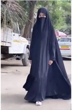 Over head abaya jilbab One piece prayer khimar dress hijab scarf Muslim Niqab