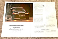 MERCEDES BENZ 190 190E SPORTLINE 1990 - FRAMEABLE ORIGINAL CLASSIC CAR ADVERT
