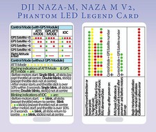 LED legend card for DJI Phantom Naza, Naza V2, F550, F450 etc - PVC hard card