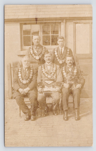 C1914 masonic lodge officers - lodge,