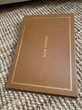 VINTAGE FISHING LOG  Folder BOOK / Journal LEDGER LEATHER BOUND See Description 