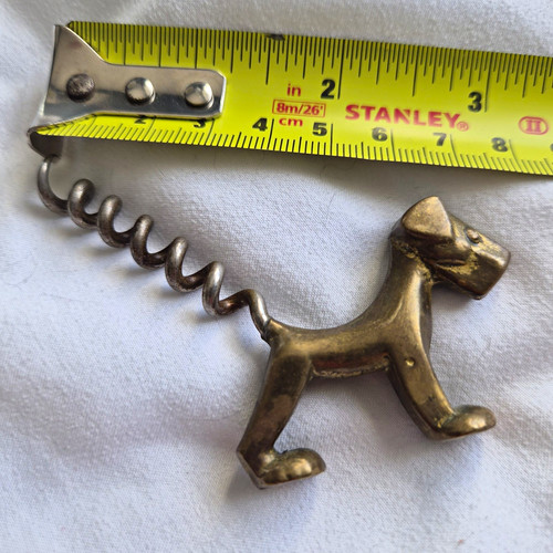 Vintage brass dog novelty - dog,