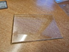 Antique French Carriage clock BEVELED GLASS PANEL 86 mm x  56mm