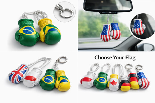 Mini boxing gloves car hanging - mini,