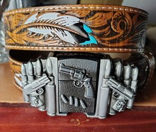 Western Leather Lighter Belt