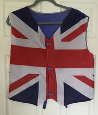 Men's Fancy Dress Union Jack Waistcoat Size Medium