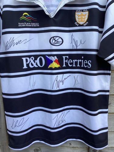 Hull signed rugby shirt - fc,