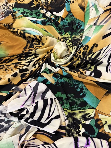 100 pure silk printed - printed, crepe