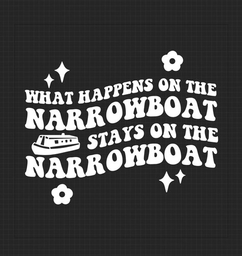 Narrowboat funny decal - narrowboat,