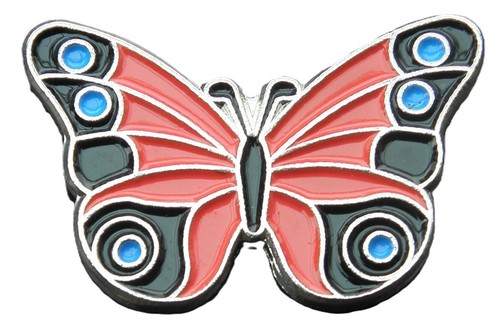 Butterfly pin badge - badge, brooch