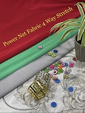 ‼️Power Net Fabric 4 Way Stretch Mesh Display Dress Lining Sheer Fabric 64” Wide