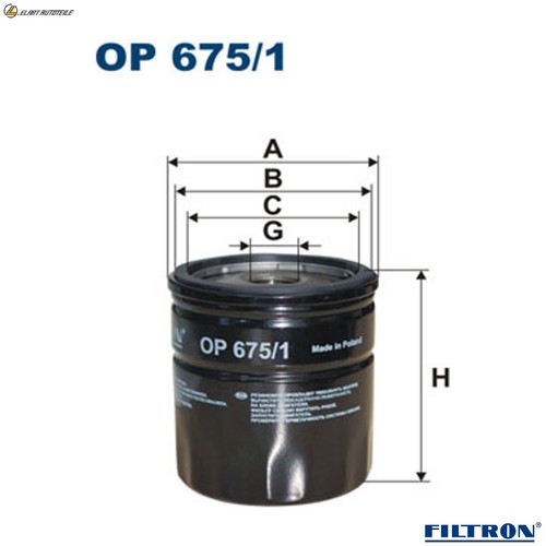 Oil filter 675 for ford - filter,