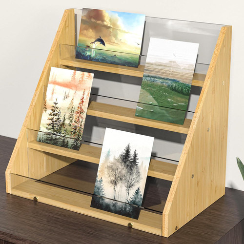 Nihome tier bamboo acrylic - bamboo,