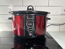 Andrew James 5 liter red digital family slow cooker