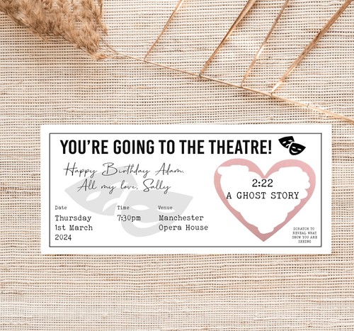 Personalise theatre ticket - personalise,