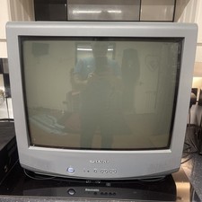 SHARP 21HT-15H COLOUR CRT 21" TV IDEAL FOR VINTAGE RETRO GAMING CONSOLES VGC