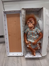 The Ashton Drake Galleries Baby Maha Orangutan Doll With Box And Certificate