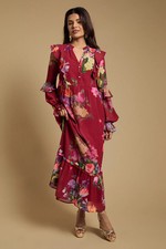 Oasis Red Maxi Dress Womens
