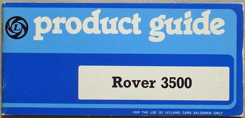 Rover 3500 car confidential - rover,