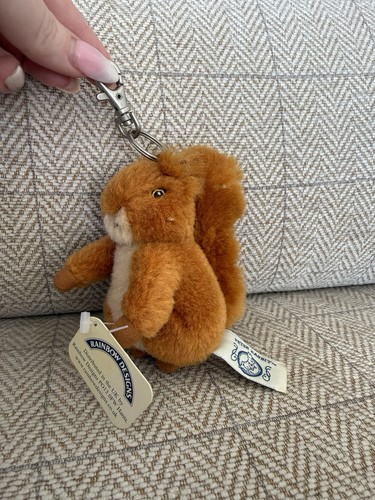 Squirrel nutkin keyring - keyring, plush