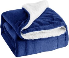 Sherpa Fleece Blanket - Blankets and Throws for Sofa Bed -Thick Warm Fluffy!