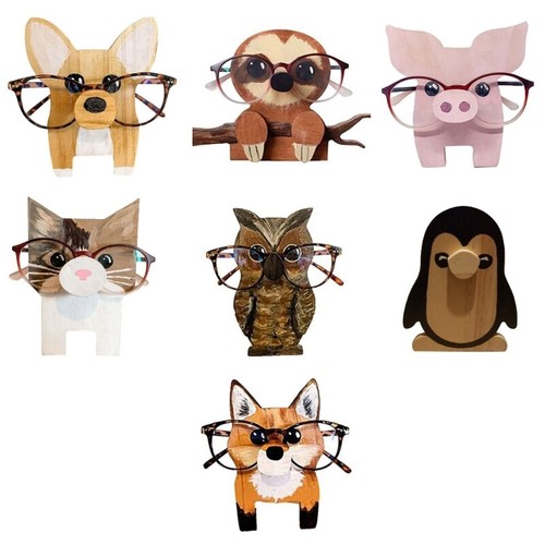 Animal eyeglass holder wooden - eyeglass,