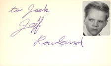 Jeff Rowland Signed Auto 3x5